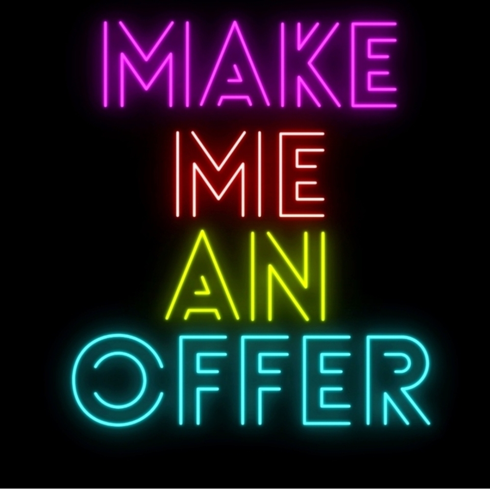 Neon Sign Wall Art - Pink, Yellow, Blue